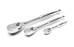 LOT DE 3 CLIQUETS 120DENTS 1/4'' 3/8'' 1/2''