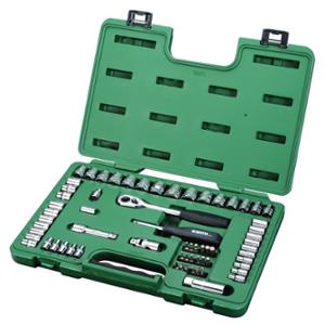 ASSORTIMENT 1/4'' 3/8'' 6PANS 65PCS