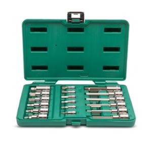 ASSORTIMENT 18PCS EMBOUTS 6 PANS 1/4'' 1/2''