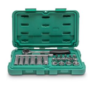 COFFRET 22PCS 3/8'' 6PANS